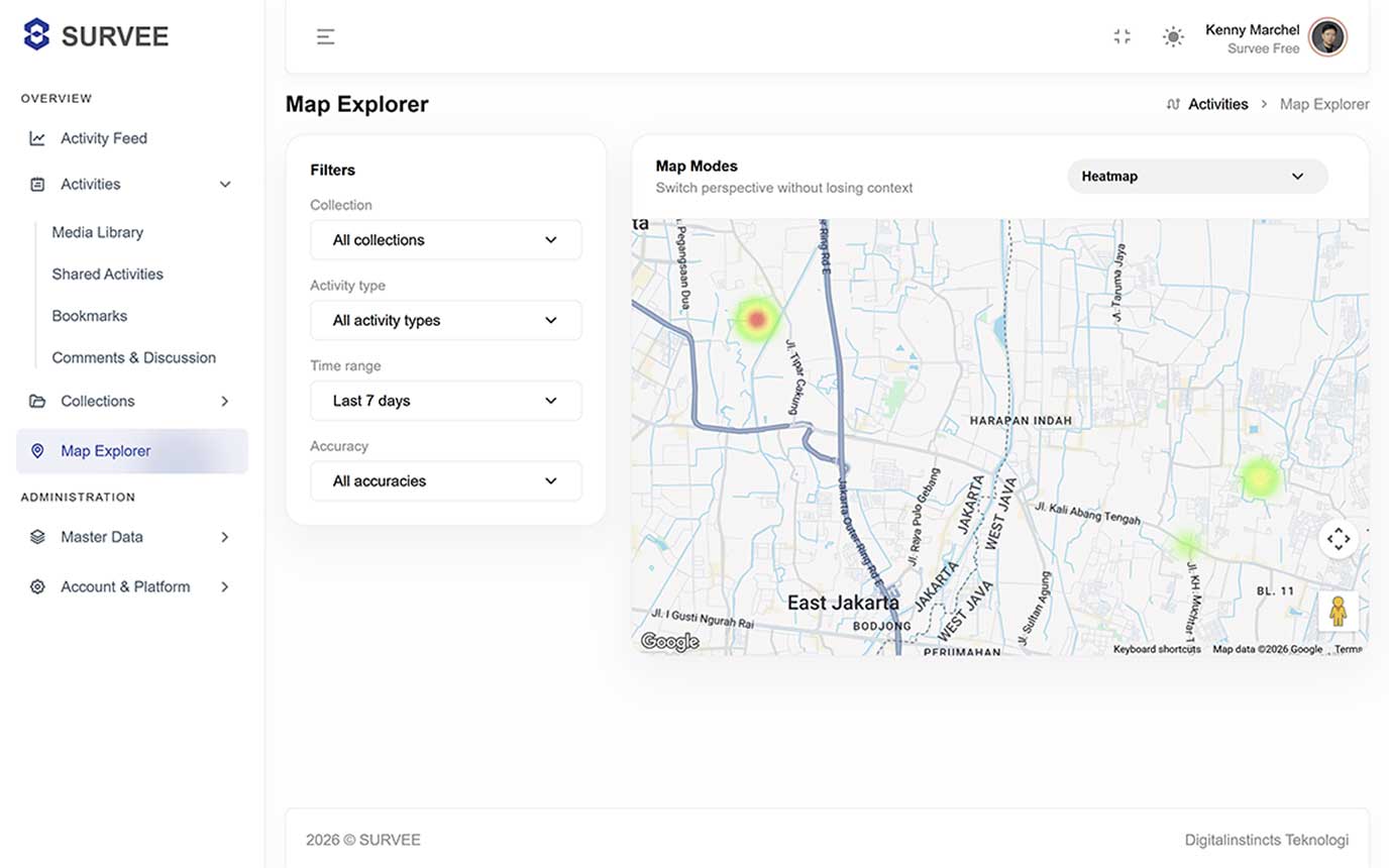 Survee platform preview image