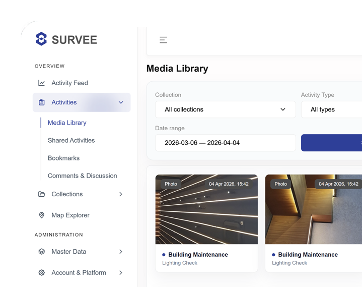 Survee media library preview